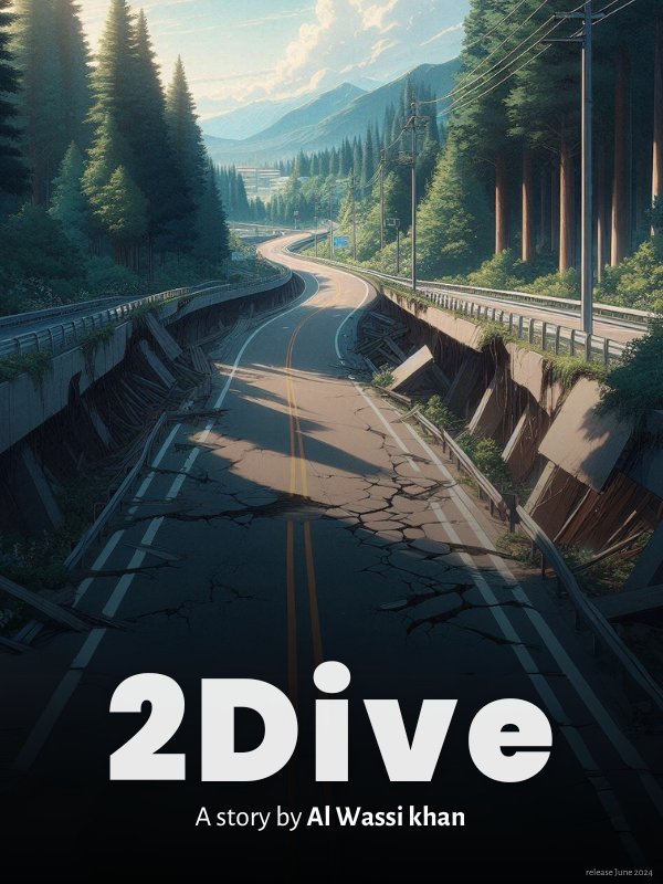 2Dive book cover — a cracked highway through mountains